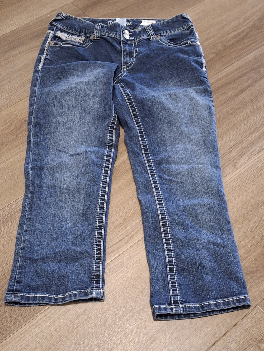 Womens McBling Y2K Maurices Jeans Size 3/4.